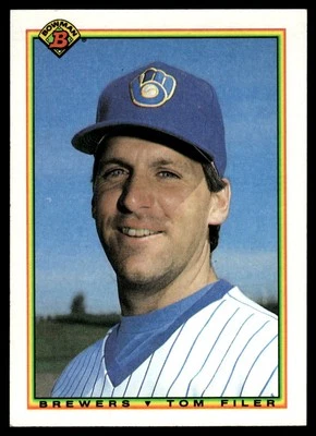 1990 Bowman #385 Tom Filer - Image 1 of 2