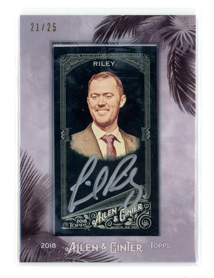 Lincoln Riley 2018 Allen & Ginter Framed Silver Auto /25 USC Head Coach - Image 1 of 2