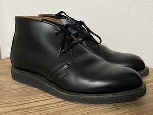 Stivali Chukka Red Wing 9196 Heritage Postman neri in pelle da uomo US 7,5 D - RARI - Foto 1 di 11