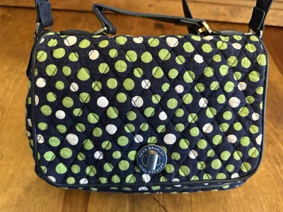 Bandolera Vera Bradley Lucky You Little Frannie lunares verdes San Patricio Foto 1 de 4