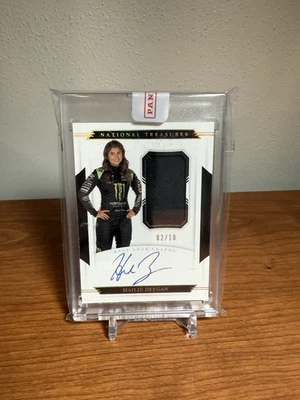 2021 National Treasures Racing Hailie Deegan Patch Auto /10 - Image 1 of 2