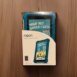 Nook MicroFoam Bumper Kids Case for 7" Nook 7 Tablet NEW in BOX - Blue - Picture 1 of 4