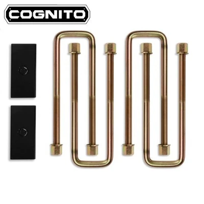 Cognito 1" Steel Rear Block & 16" U-Bolt Lift Kit 20-25 GM 2500HD 3500 Trucks - Image 1 of 3