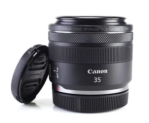 Canon RF 35mm F1.8 IS STM Macro Prime Lens EOS Mirrorless Camera F&R Lens Caps - Picture 1 of 14