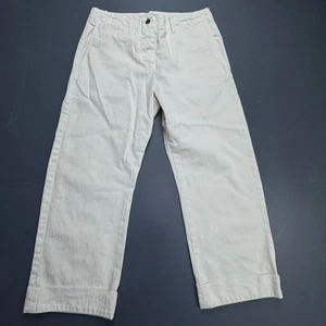 Nili Lotan Damenhose Größe 6 weiß weites Bein Knopfleiste USA klassisch Freizeit - Bild 1 von 12