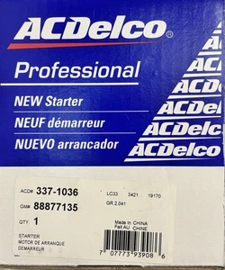 ACDelco 337-1036 Starter Motor 88877135 - Picture 1 of 3