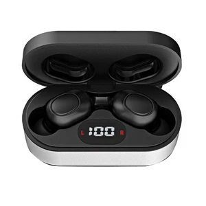 G400 Black Dual Ear Usage ABS Silicone Rechargeable TWS Analog Hearing Device - Picture 1 of 8