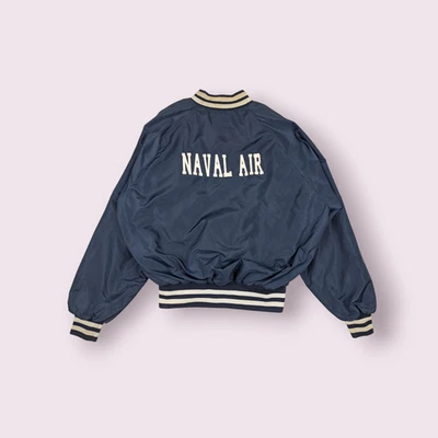 Vintage NAVAL AIR McLean Baseball Varsity Jacket Vintage NBA Varsity Jacket - Image 1 of 4