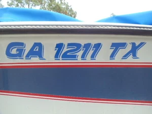 SKI NAUTIQUE font custom REGISTRATION NUMBERS decals - Picture 1 of 1