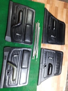 Juego de embellecedor de tarjeta de puerta para BMW serie 5 E28 negro con kit de manijas - Imagen 1 de 11