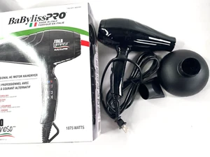 BaByliss PRO ITALO Luminoso Ionic 1875W Professional Ceramic Hair Dryer Black - Picture 1 of 4
