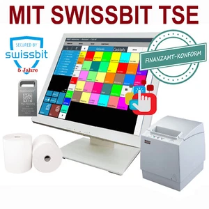 TOUCHSCREEN GASTRO COMPUTERKASSE KASSENSYSTEM KELLNERKASSE +SWISSBIT TSE - Bild 1 von 6