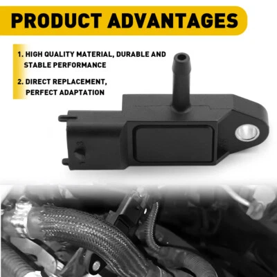 DPF Pressure Sensor For VAUXHALL 55566186 CORSA D INSIGNIA 1.3 1.7 2.0 CDTI 1x - Image 1 of 4