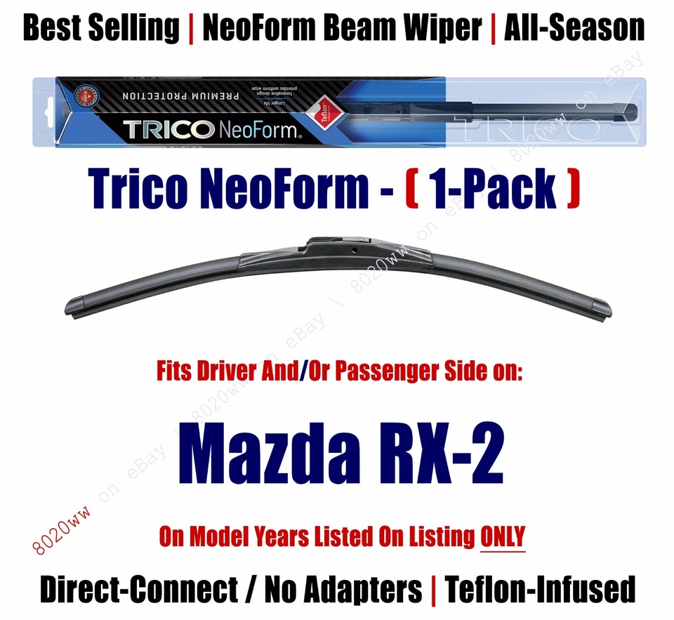 Super Premium NeoForm Wiper Blade (Qty 1) fits 1971-1974 Mazda RX-2 - 16140 - Изображение 1 из 1