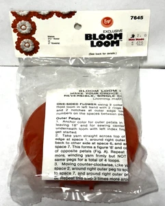NOS Vintage BOYE BLOOM LOOM Fiore Tondo Doppio Centrato n. 7645 NUOVO - Foto 1 di 6