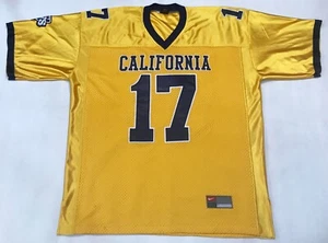 Nike California Golden Bears #17 Cal CWS NCAA Football Jersey Sz 56 Yellow Sewn - Picture 1 of 8