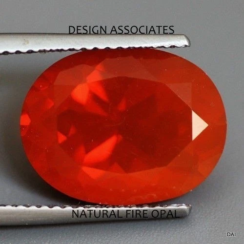 墨西哥 Fire OPAL 10 X 8 毫米椭圆形切割所有自然美丽颜色 — 第 1/1 张图片