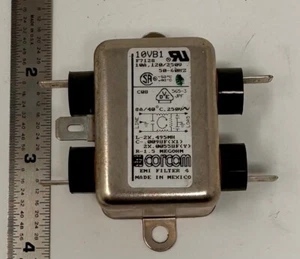 Corcom 10VB1 Emi Line Filter 120-250VAC, 50/60HZ, 10AMP (st1036) - Bild 1 von 2