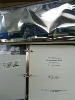 National Instruments MC MIO 16 Carte Avec Software & Manuel - 1989 - Neuf en - Photo 1/4