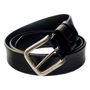 QHA Herren Ledergürtel für Jeans 38 mm breit schwarz Q16 - Bild 1 von 12