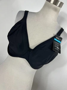New Bali 36DD 36 DD Bra Black Underwire No Padding Smoothing Full Coverage A1 - Picture 1 of 5