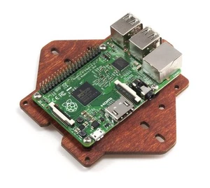 Piastra di montaggio Zebra VESA - per Raspberry Pi 4B, 3B+, 3, Pi 2 e Pi B+ ~ legno - Foto 1 di 3