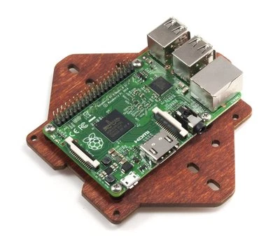 Placa de montaje Zebra VESA - para Raspberry Pi 4B, 3B+, 3, Pi 2 y Pi B+ ~ Madera Foto 1 de 3