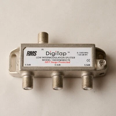 DigiTap Low Intermodulation 3-Way 3/8" Splitter - Model 1003DWSBSCTE 5-1000Mhz - Image 1 of 4