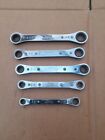 SNAP ON RATCHET SPANNER SET OF 5 " 19MM DOWN TO 10MM,with Military Markings Used
