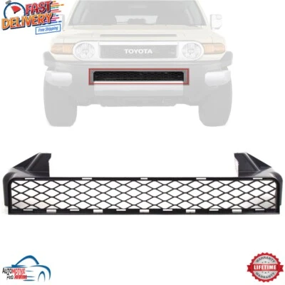 NEW FRONT BUMPER GRILLE BLACK PLASTIC FOR 2007-2014 TOYOTA FJ CRUISER TO1036102 - Изображение 1 из 4