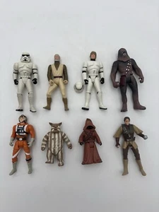 Lot Of 8-Star Wars Power of the Force POTF 3.75" Jawas Luke Chewbacca Leia - Picture 1 of 24