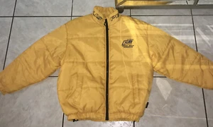 Perry Ellis America Mens Sample Puffer Jacket Sz Large Yellow Used Defect - Picture 1 of 12