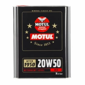 MOTUL CLASSIC 20W50 OLIO MOTORE AUTO EPOCA MINERALE DAL 1950 API SF/CC 2LT - Bild 1 von 3