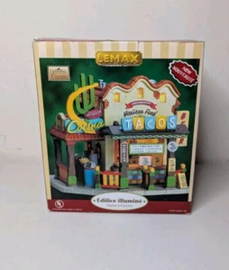 LEMAX Village Collection Mama's Cocina Tacos illuminato Adobe cibo messicano *leggi - Foto 1 di 6