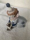 LLADRO RETIRED VINTAGE NO. 05278 PIERROT CLOWN WITH PUPPY & BALL