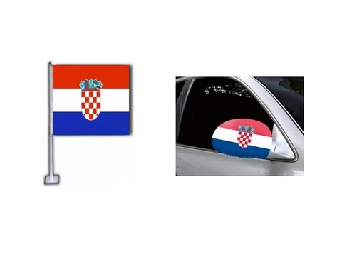 CROATIA CAR FLAG & CAR MIRROR FLAG COVERS WORLD/EURO CUP Cover