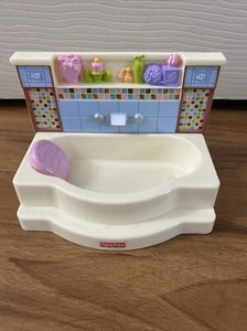 Fisher Price Loving Family Dollhouse Bathroom Bathtub Bath Tub - 2008 - Picture 1 of 8