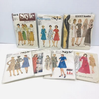Butterick McCalls Sewing Patterns x 7 Lot Vintage 1960s Retro Fashion Bundle - Image 1 of 4