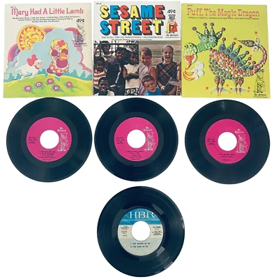 Mr. Pickwick Childs Record Lot SESAME STREET PUFF MAGIC DRAGON WIZARD OF OZ - Image 1 of 4