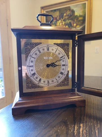 Howard Miller Mantel Clock in Wood Case, Westminster Chime Model 612-588 Cover