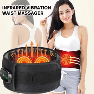 Red Light Therapy Belt & Waist Massager for Pain Relief,Infrared Light Vibration - Picture 1 of 24