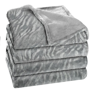 King Oversized Fleece Throw Blanket for Couch Bed,350 GSM, 90"x120",Soft &Warm