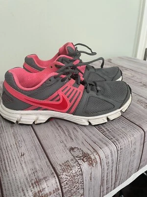 Nike womens sz 6 Downshifter 5 gray pink running shoe 537571-006 - Image 1 of 4