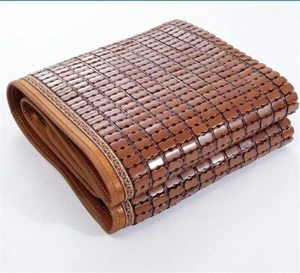 Cooling Textile Rattan Mat, Bamboo Sleeping Mat for Home School Dormitory, Brown - Picture 1 of 4