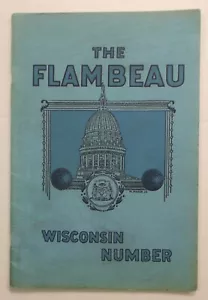 1922 The FLAMBEAU~Milwaukee MARQUETTE HIGH SCHOOL Magazine/Booklet~WI. DELLS~Ads - Foto 1 di 9