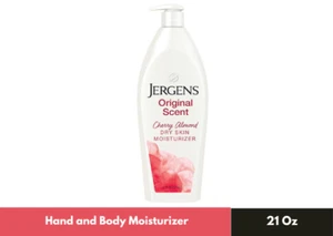 Jergens Original Scent Dry Skin Lotion, Body Hand Moisturizer Cherry Almond 21oz - Picture 1 of 4