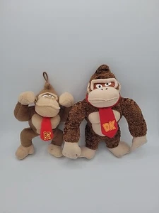 Super Mario Bros. Donkey Kong Plush Stuffed Animal Toys Lot of 2 - Picture 1 of 13
