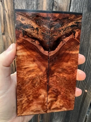 Stabilized Redwood Hybrid Resin - Knife Scales - Image 1 of 4