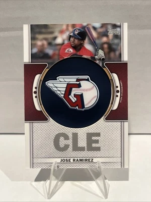 2023 Topps Series 1 Team Logo Commemorative Patches Jose Ramirez #TLP-JRA - Image 1 of 2