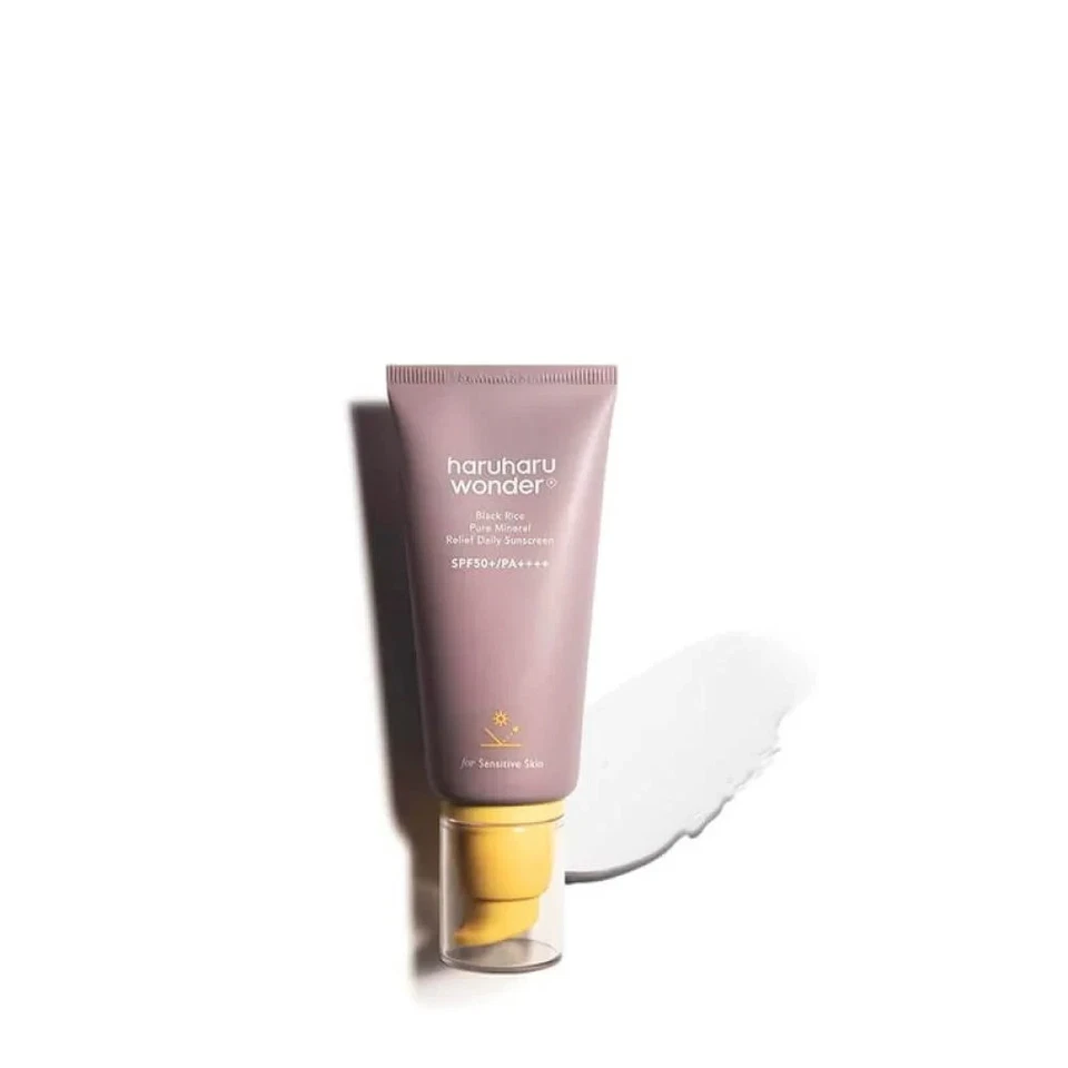 [HARUHARU WONDER] BLACK RICE PURE MINERAL RELIEF DAILY SUNSCREEN SPF50+  50ml - Image 1 of 1